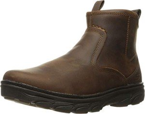 Skechers mens Relaxed Fit Resment Korver Chukka Boot, Dark Brown, 11 US