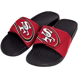 FOCO NFL San Francisco 49ers Unisex Big Logo Slide-Big Logo Slide, San Francisco 49ers, Extra Large flip flops