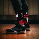 Popuid 3 Pairs Elite Basketball Crew Socks, 23 Mens Athletic Sock with Shoelace Bracelets, League Team Sports-Star-Fans Gift (Set 1)