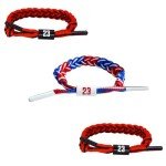 Popuid 3 Pairs Elite Basketball Crew Socks, 23 Mens Athletic Sock with Shoelace Bracelets, League Team Sports-Star-Fans Gift (Set 1)