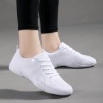 GlideMoves Cheer Shoes Girls Varsity Cheerleading Team Sports Dancing Training Sneakers Youth Adult Size Women 11 Men 10.5 White 44