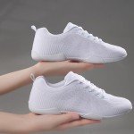 GlideMoves Cheer Shoes Girls Varsity Cheerleading Team Sports Dancing Training Sneakers Youth Adult Size Women 11 Men 10.5 White 44