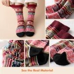 Nimalpal 5 Pairs Wool Socks - Wool Socks for Women Men Boot Socks Soft Crew Socks Winter Hiking Socks Cozy Socks Warm Socks
