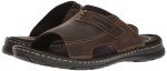 Rockport Men's Darwyn Slide 2 Sandal, Brown II Leather, 12 M US
