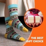 Nimalpal 5 Pairs Wool Socks - Wool Socks for Women Men Boot Socks Soft Crew Socks Winter Hiking Socks Cozy Socks Warm Socks