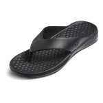 Joybees Mens Casual Flip, Comfortable, Supportive and Water Friendly Flip Flop Thong Sandals for Everyday Wear, Black, Men's 11