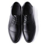 AOMIDI Waxed Round Oxford Shoe Laces for Dress Shoes Chukka Boots 3 Pairs (44" inches (111 cm), Black)