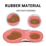 Mishansha Women's Comfortable Running Shoes Outdoor Athletic Excercise Sport Tennis Shoes Breathable Fashion Sneakers Training Jogging Gym Walking Shoes 9 Pink