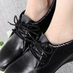 AOMIDI Waxed Round Oxford Shoe Laces for Dress Shoes Chukka Boots 3 Pairs (44" inches (111 cm), Black)