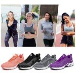 Mishansha Women's Comfortable Running Shoes Outdoor Athletic Excercise Sport Tennis Shoes Breathable Fashion Sneakers Training Jogging Gym Walking Shoes 9 Pink