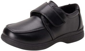 Josmo Boys' Dress Shoes - School Uniform Derby Shoes Loafers (Toddler/Boy), Size 5 Toddler, Black-Strap