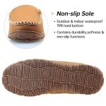 Vonair Mens Moccasin Slippers Indoor Outdoor Slip on Warm House Shoes Breathable Moccasins for Men 11 US Beige