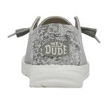 Hey Dude Women's Wendy Stretch Fleece Glacier Grey Size 8 | Women's Shoes | Women's Slip On Shoes | Comfortable & Light-Weight