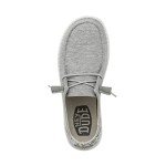 Hey Dude Women's Wendy Stretch Fleece Glacier Grey Size 8 | Women's Shoes | Women's Slip On Shoes | Comfortable & Light-Weight