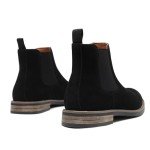 DECARSDZ Men's Chelsea Boots Casual Classic Comfy Slip-On Suede Chukka Mens Ankle Boot Black Size 9