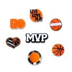 Wlyosvje 22Pcs Basketball Shoe Charms for Clog Sandals, Sports Ball Shoes Decoration Charms for Men Women