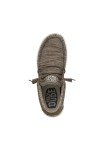Hey Dude Men's Wally Sox Brown Men's 11 & Women's 13 | Men's Loafers | Men's Slip On Shoes | Comfortable & Light-Weight