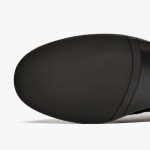 BEAU TODAY Women's Oxford Shoes, Leather Monk Strap Oxfords Shoes for Women, Casual Brouge Wingtip Dress Oxford Shoes, Comfort Office Business Double Buckles Design Slip-on Black 7