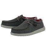 Hey Dude Men's Wally Recycled Leather Quarry Size 11 | Men’s Shoes | Men's Lace Up Loafers | Comfortable & Light-Weight