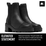 SOREL Women's Joan Now Chelsea Boot - Black, Black - 8