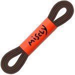 Miscly Flat Dress Shoe laces for Chukka Desert Boot, Dress Shoes and Dress Boots [1 Pair] 3/16” thin, 100% Cotton (36″, Dark Brown)