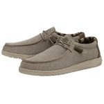 Hey Dude Men's Wally Sox Beige Men's 7 & Women's 9 | Men's Loafers | Men's Slip On Shoes | Comfortable & Light-Weight
