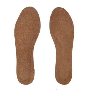 Pigskin Leather Cushion Inserts for Women, Self-Adhesive Barefoot Cushioning Shoe Insoles for High Heels, Sandals, Dress Shoes and Flats, Sockless Shoe Liners Anti-Slip and Ultra-Absorbent, 1 Pair