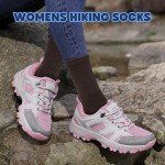 Justay 5 Pairs Merino Wool Socks for Women Winter Warm Thick Socks Cozy Knit Boot Crew Hiking Socks Gifts for Her