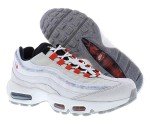 Nike Mens Air Max 95 'Midnight Navy' Lifestyle Sneaker, Light Bone/Habanero Red-Black, 8.5 M US DQ0268-002 Size 8.5