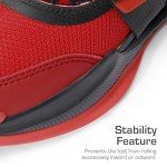 DREAM PAIRS Kids Basketball Shoes Boys Girls Low-top Sneakers Durable Sports Shoes Lace-up Breathable Outdoor School Trainers for Little Kids Big Kids Youth,Size 4 Big Kid,RED/Black Low TOP,SDBS2401K