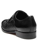 FRASOICUS Men ’s Dress Shoes Genuine Leather Single Monk Strap Slip-On Shoes for Formal Occasions 12 Black