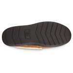 isotoner Men's Recycled Advanced Memory Foam Microsuede Vincent ECO Comfort Moccasin Slippers, Cognac, 9.5-10.5