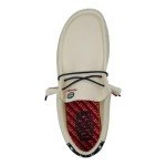 Hey Dude Men's Wally Americana Off White Size 12 | Men's Shoes | Men Slip-on Loafers | Comfortable & Light-Weight
