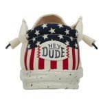 Hey Dude Men's Wally Americana Off White Size 12 | Men's Shoes | Men Slip-on Loafers | Comfortable & Light-Weight