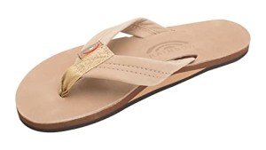 Rainbow Sandals Women's Single Layer Premier Leather Sandal, Sierra Brown, Ladies Large / 7.5-8.5 B(M) US