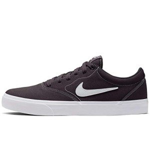 Nike SB Mens Charge Canvas Canvas Lifestyle Fashion Sneakers Gray 9.5 Medium (D)