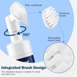 Coklean Water-free Sneaker Cleaner, White Shoe Cleaner Kit with Towel Built-in Brush, 6.76 Oz Foam Tennis Shoe Cleaner for Running Shoes, Casual Shoes, Basketball Shoes, Golf, Rubber, Foam, PU, Nubuck