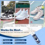 Coklean Water-free Sneaker Cleaner, White Shoe Cleaner Kit with Towel Built-in Brush, 6.76 Oz Foam Tennis Shoe Cleaner for Running Shoes, Casual Shoes, Basketball Shoes, Golf, Rubber, Foam, PU, Nubuck