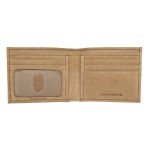 Lucky Brand Men's Bifold Wallet (Available in Cotton Canvas, Flag Embossed Leather-Tan, One Size