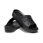 Crocs Women's Classic Slide | Platform Sandals, Black, 11