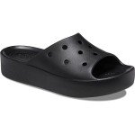 Crocs Women's Classic Slide | Platform Sandals, Black, 11