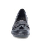 Clarks Women's Ashland Bubble Slip-On Loafer, Black, 8