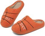 INMINPIN Kids Girls Boys Ball Sports Slippers Soft Curly House Shoes Memory Foam Non-Slip Indoor Outdoor Slippers for Sports Fan,Basketball,6-7 Big Kid