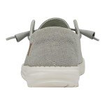 Hey Dude Women's Wendy Chambray Light Grey Size 8 | Women's Shoes | Women's Slip On Shoes | Comfortable & Light-Weight