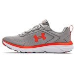 Under Armour Womens Charged Assert 9 Marble Running Shoe, Gray Wolf (101 Phoenix Fire, 7.5 US