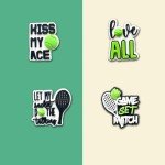 Qimbytar 20Pcs Tennis Shoe Charms Fit for Clog Sandals Decoration, Sports Ball Shoe Charms for Teens Adults Party Favor