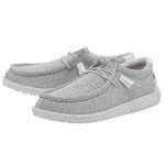 Hey Dude Men's Wally Sox Stone White Men's 10 & Women's 12 | Men's Loafers | Men's Slip On Shoes | Comfortable & Light-Weight