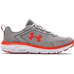 Under Armour Womens Charged Assert 9 Marble Running Shoe, Gray Wolf (101 Phoenix Fire, 7.5 US