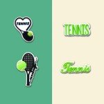 Qimbytar 20Pcs Tennis Shoe Charms Fit for Clog Sandals Decoration, Sports Ball Shoe Charms for Teens Adults Party Favor