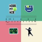 Qimbytar 20Pcs Tennis Shoe Charms Fit for Clog Sandals Decoration, Sports Ball Shoe Charms for Teens Adults Party Favor